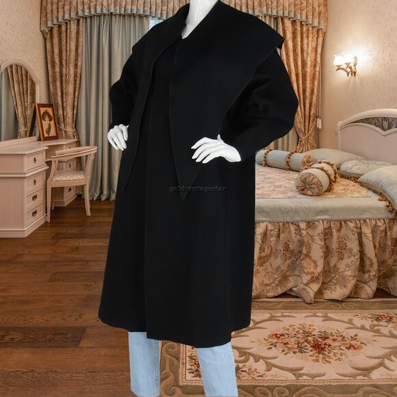 Vintage Yeohlee Long Maxi Coat with Wide Collar - Picture 13 of 13